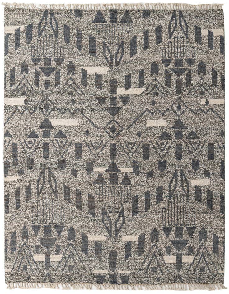 Detail image of 8' 1 x 10' 6 Hand Knotted Moroccan Wool Rug