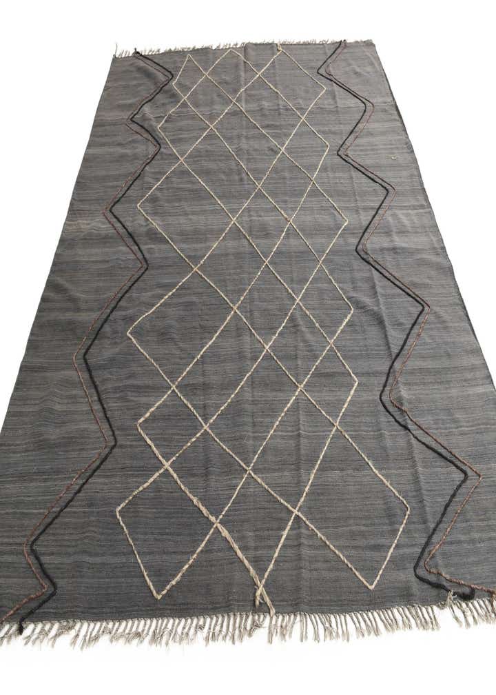 8' 10 x 10' Hand Knotted Moroccan Wool Rug