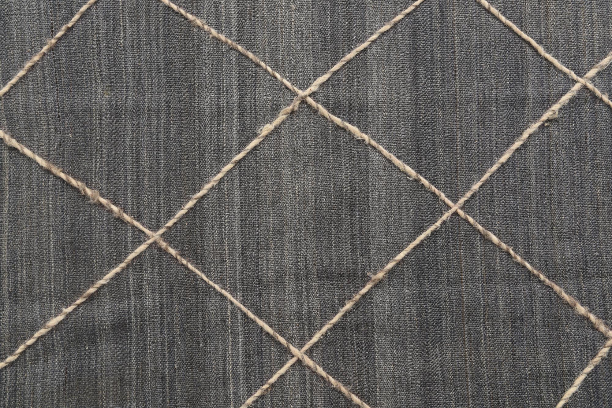 8' 10 x 10' Hand Knotted Moroccan Wool Rug