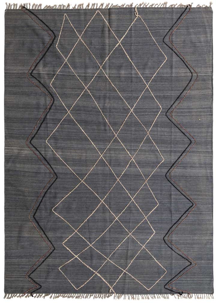 8' 10 x 10' Hand Knotted Moroccan Wool Rug