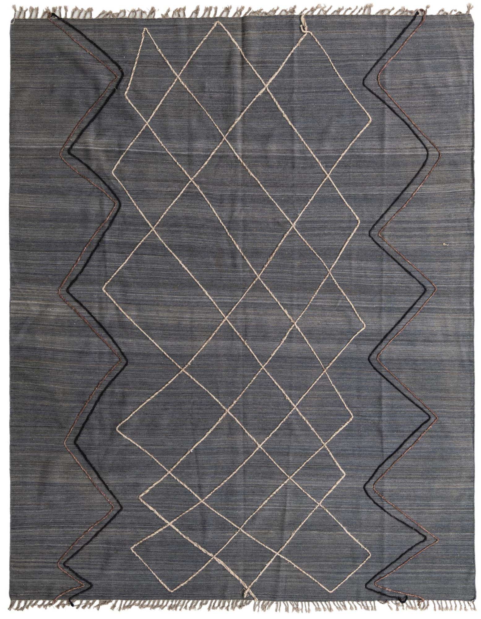 8' 10 x 10' Hand Knotted Moroccan Wool Rug