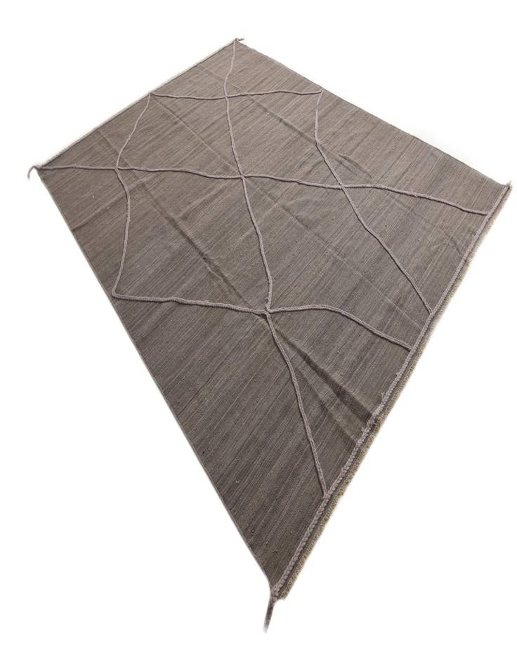 Detail image of 8' 2 x 11'  Hand Knotted Moroccan Wool Rug