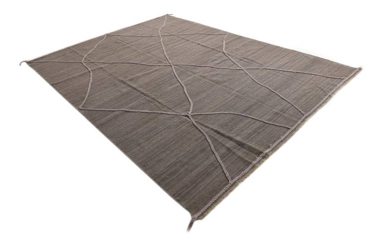 Detail image of 8' 2 x 11' Hand Knotted Moroccan Wool Rug