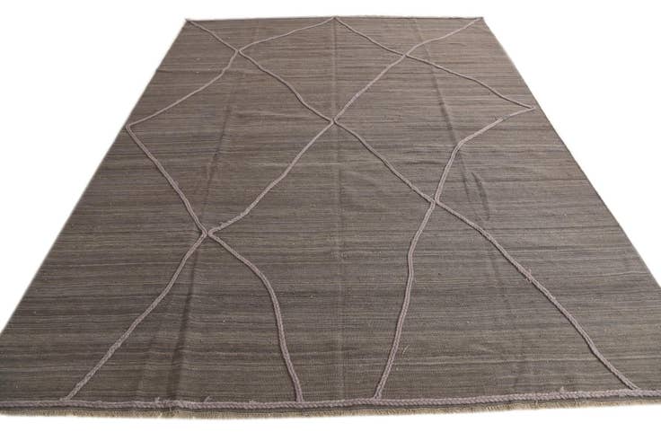 Detail image of 8' 2 x 11' Hand Knotted Moroccan Wool Rug