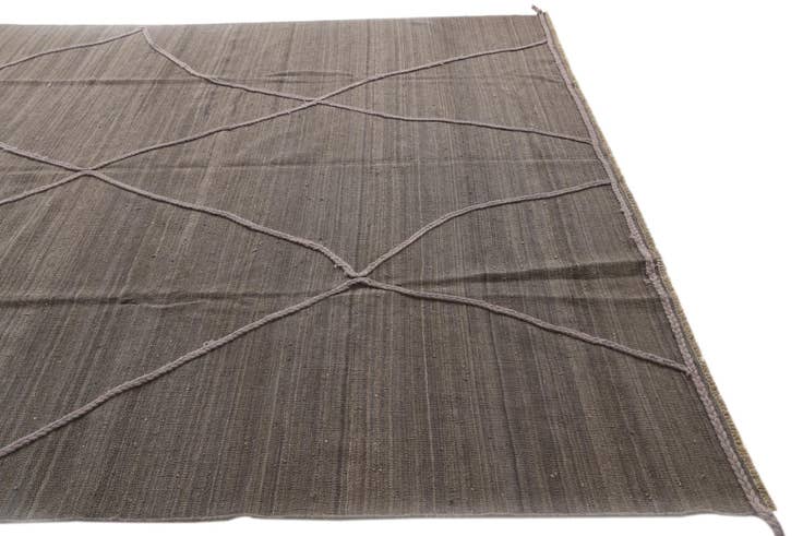 Detail image of 8' 2 x 11' Hand Knotted Moroccan Wool Rug