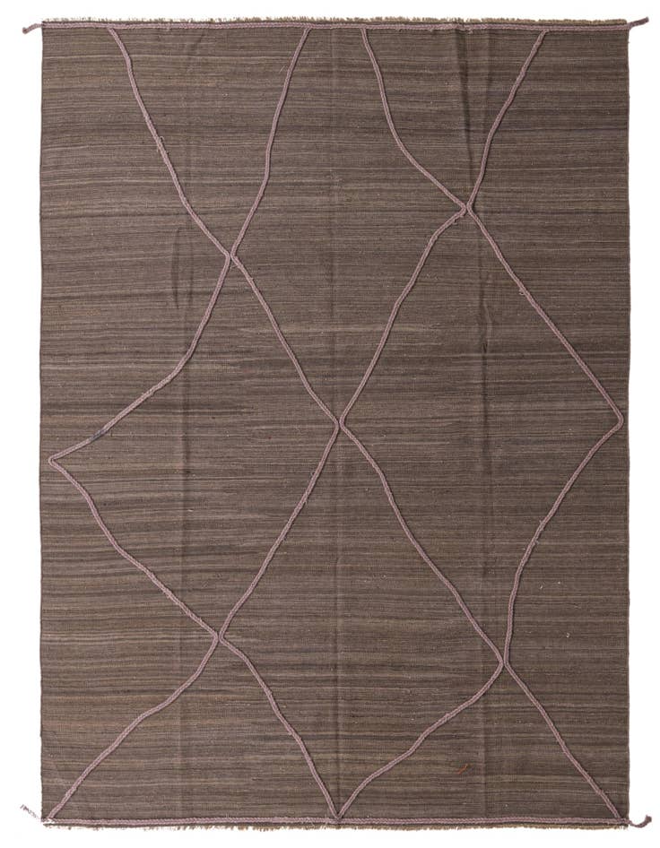 Detail image of 8' 2 x 11' Hand Knotted Moroccan Wool Rug