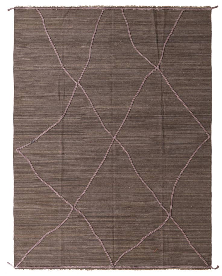 Detail image of 8' 2 x 11' Hand Knotted Moroccan Wool Rug