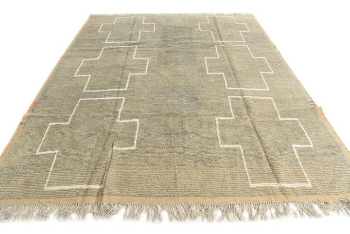 8' 6 x 10' 5 Hand Knotted Moroccan Wool Rug