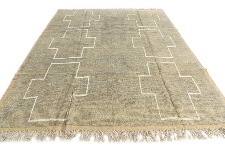 Detail image of 8' 6 x 10' 5 Hand Knotted Moroccan Wool Rug