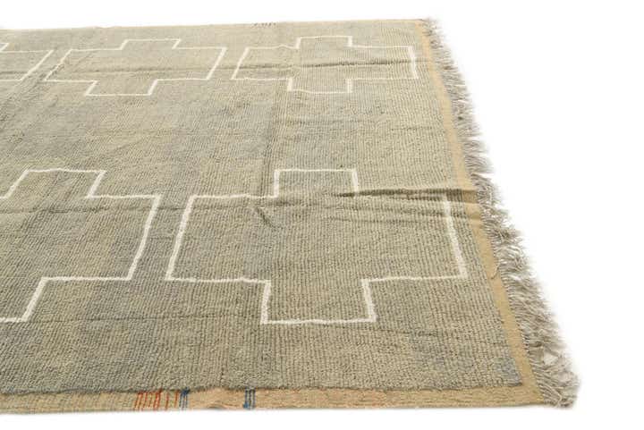 8' 6 x 10' 5 Hand Knotted Moroccan Wool Rug