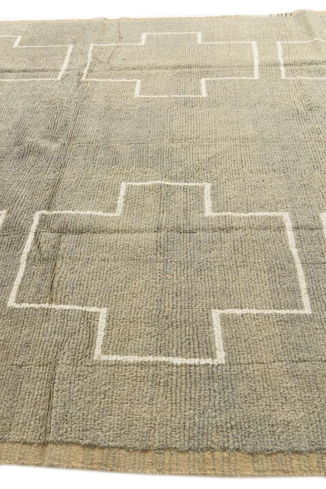 8' 6 x 10' 5 Hand Knotted Moroccan Wool Rug