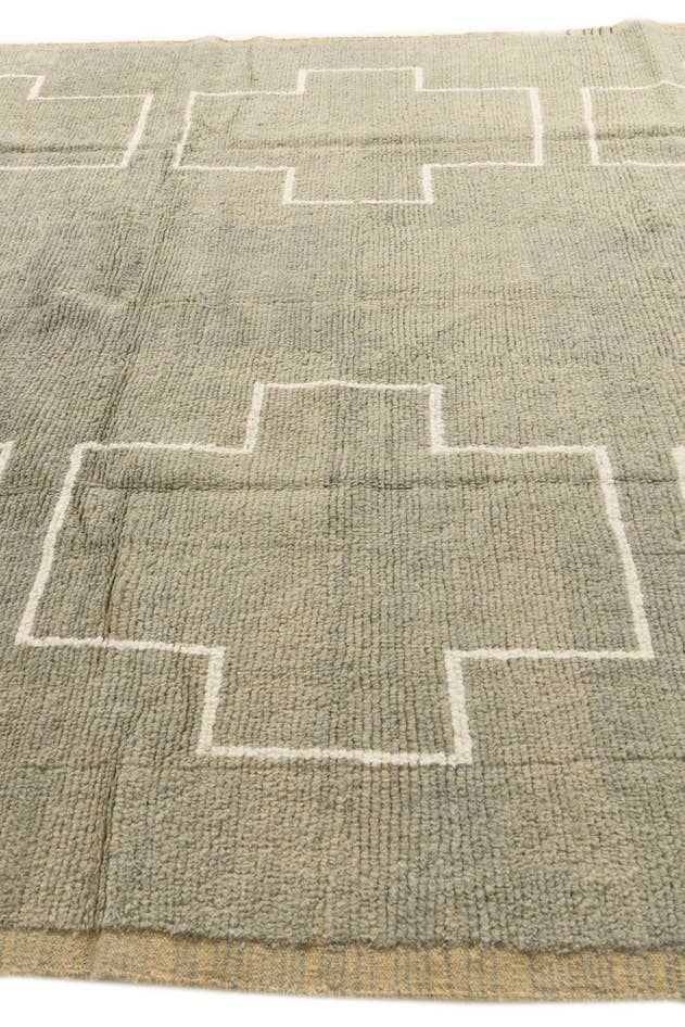 Detail image of 8' 6 x 10' 5 Hand Knotted Moroccan Wool Rug