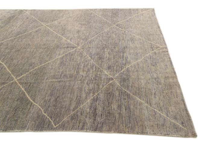 8' 1 x 9' 10 Hand Knotted Moroccan Wool Rug