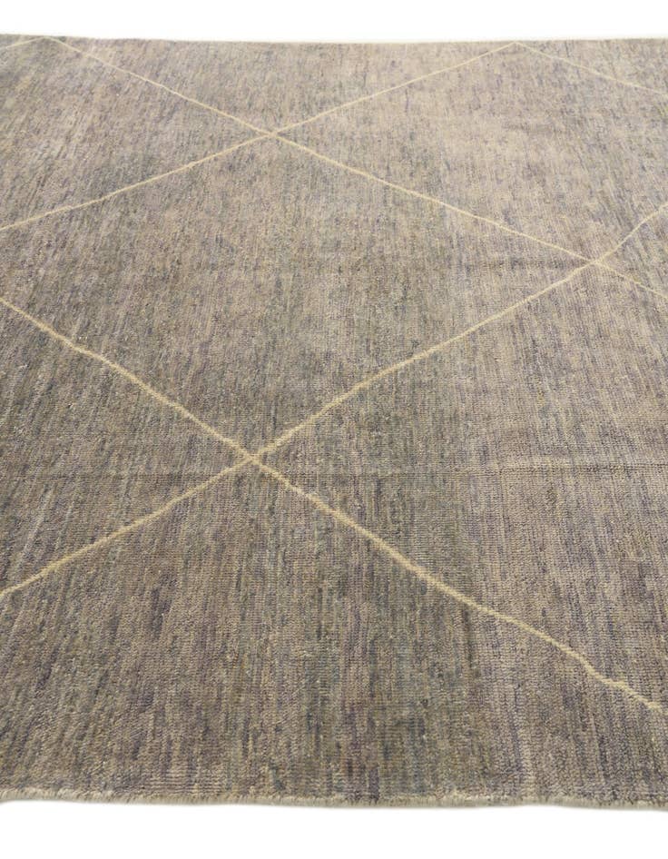 Detail image of 8' 1 x 9' 10  Hand Knotted Moroccan Wool Rug