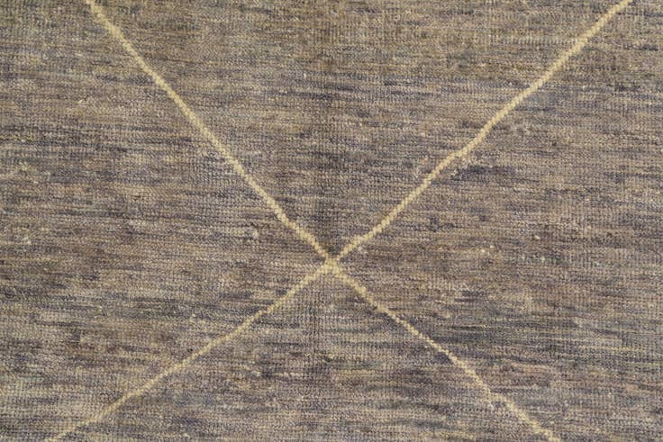 Detail image of 8' 1 x 9' 10 Hand Knotted Moroccan Wool Rug