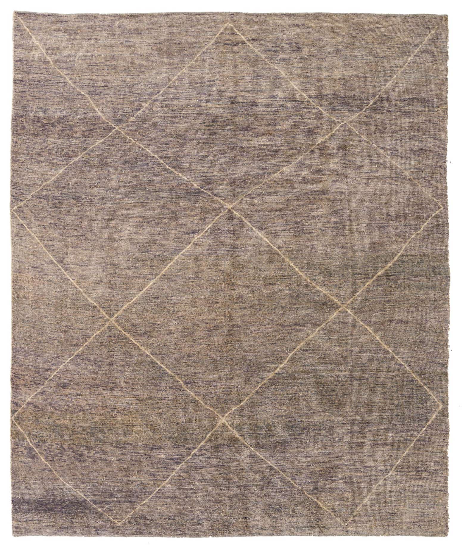 8' 1 x 9' 10 Hand Knotted Moroccan Wool Rug
