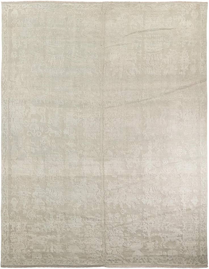 Detail image of 9' 10 x 14' 10 Hand Knotted Moroccan Wool Rug