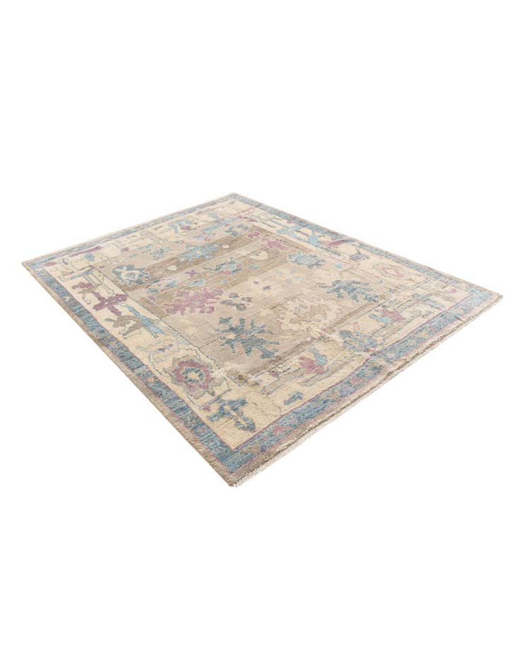 Detail image of 5' 5 x 7' 1  Hand Knotted Moroccan Wool Rug