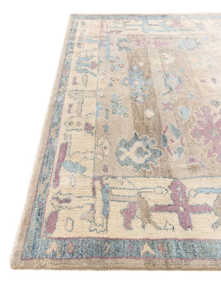 Detail image of 5' 5 x 7' 1  Hand Knotted Moroccan Wool Rug
