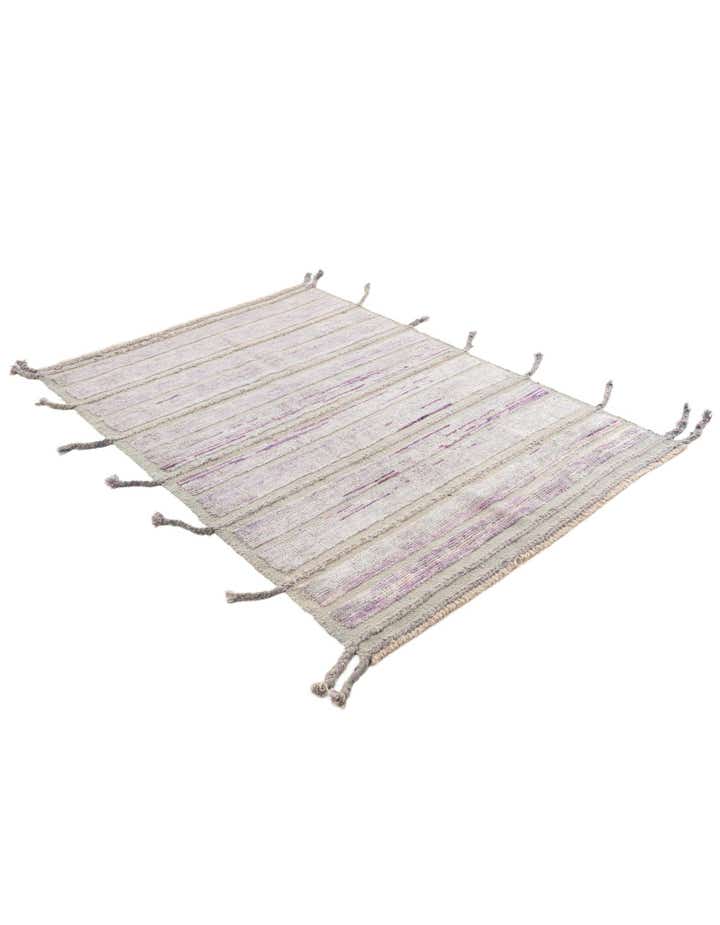 4' 3 x 6' 2 Hand Knotted Moroccan Wool Rug