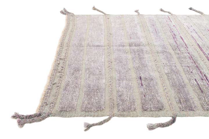 4' 3 x 6' 2 Hand Knotted Moroccan Wool Rug