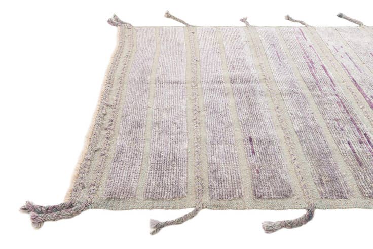 Detail image of 4' 3 x 6' 2 Hand Knotted Moroccan Wool Rug
