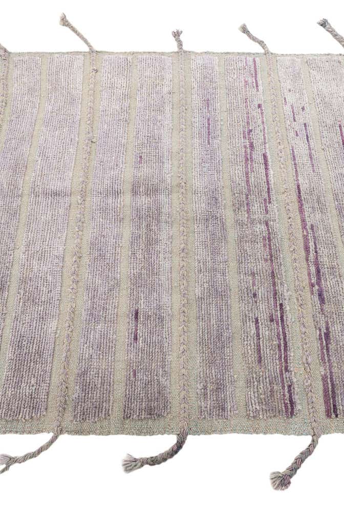 4' 3 x 6' 2 Hand Knotted Moroccan Wool Rug