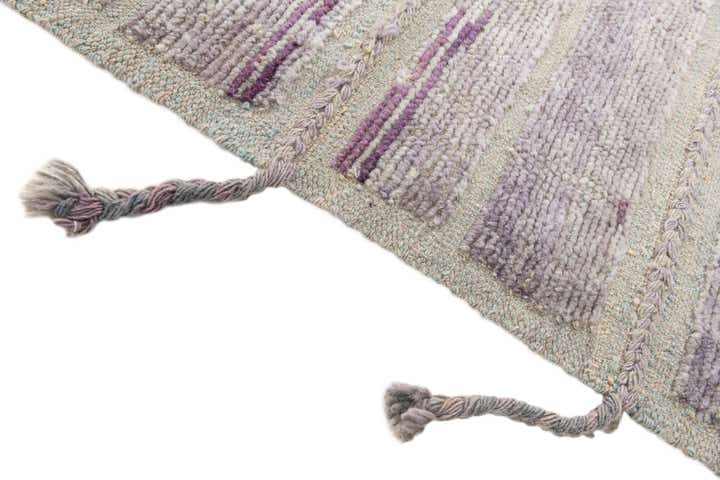 4' 3 x 6' 2 Hand Knotted Moroccan Wool Rug