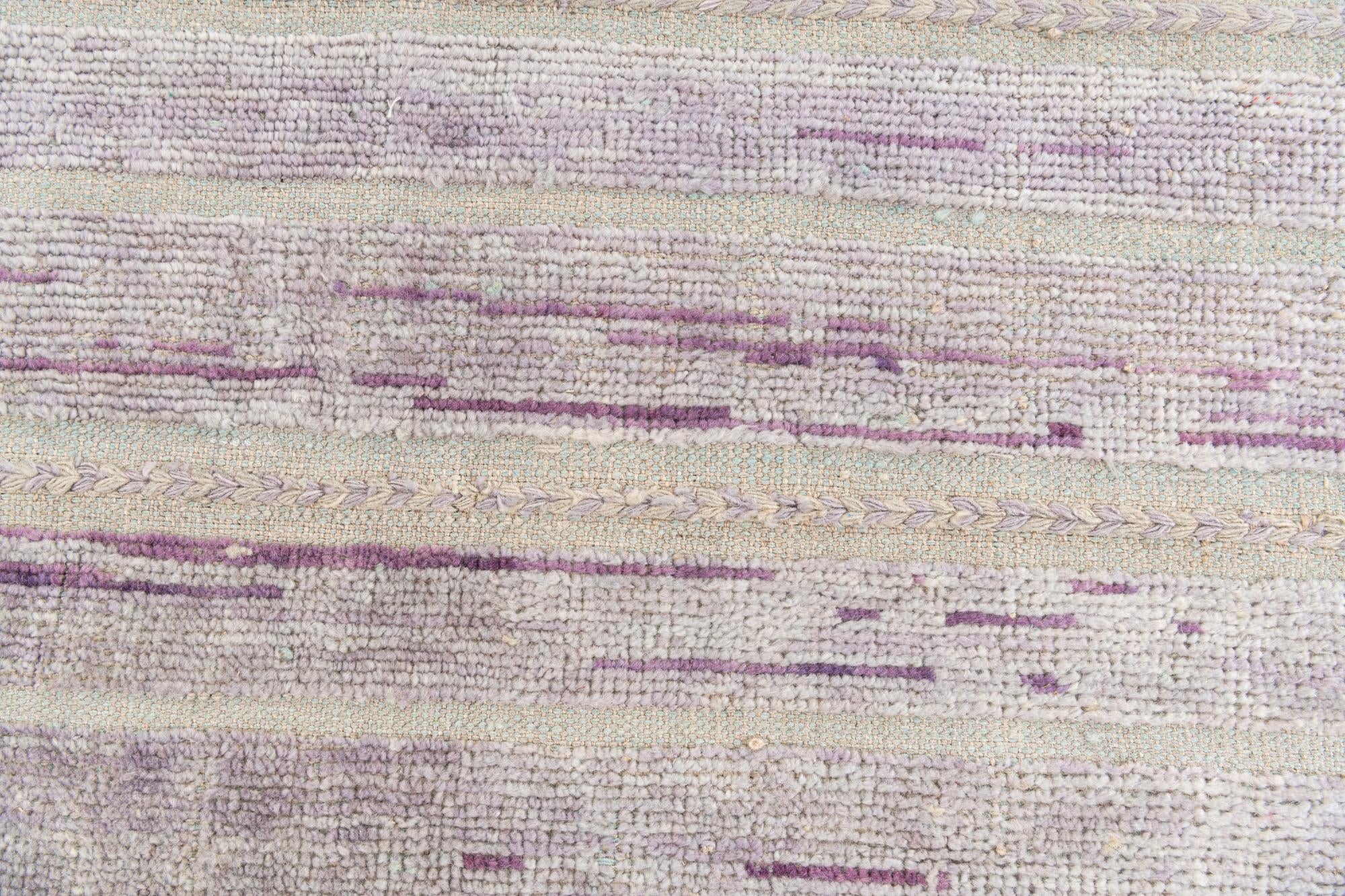 4' 3 x 6' 2 Hand Knotted Moroccan Wool Rug