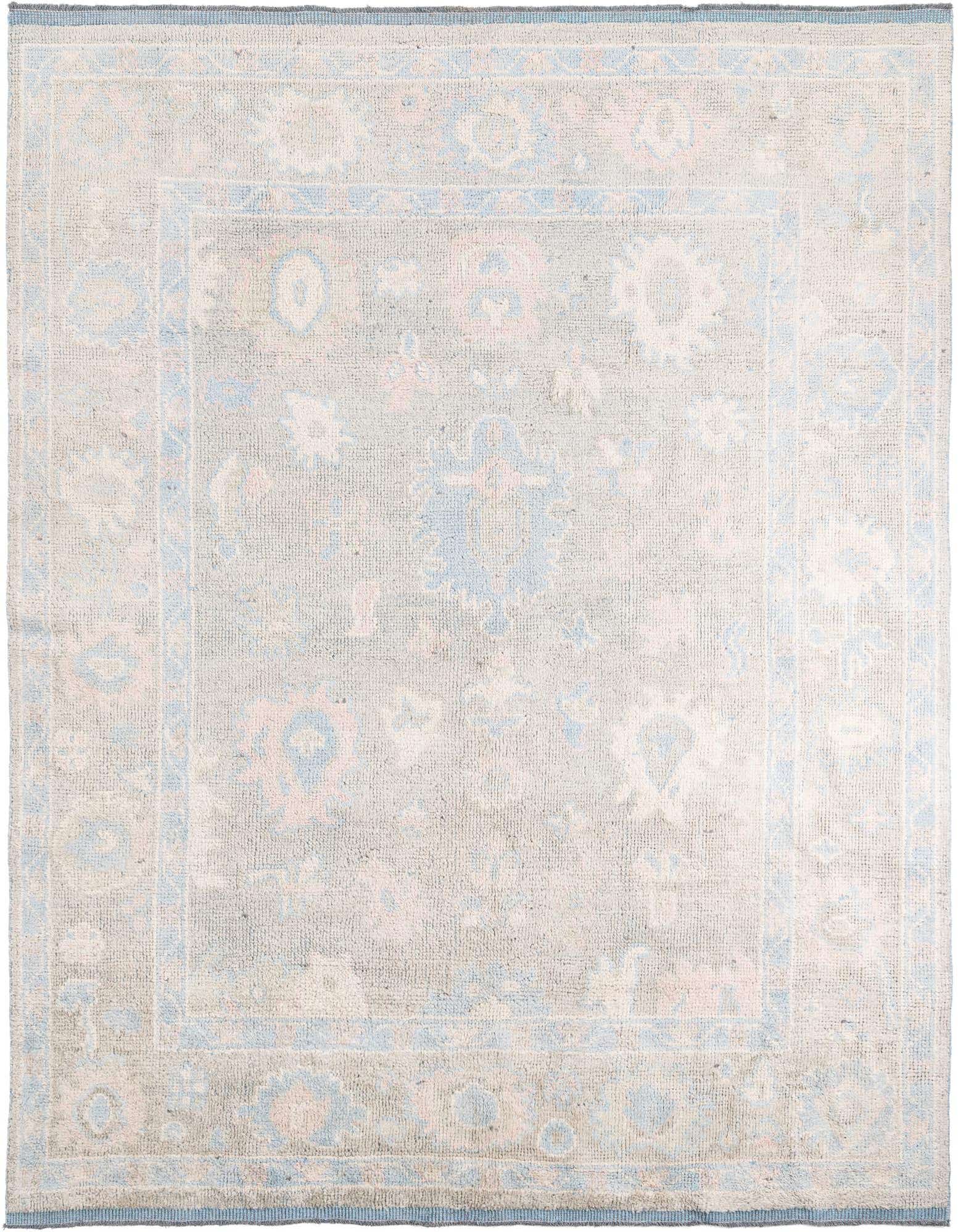 8' x 10' 3 Hand Knotted Moroccan Wool Rug