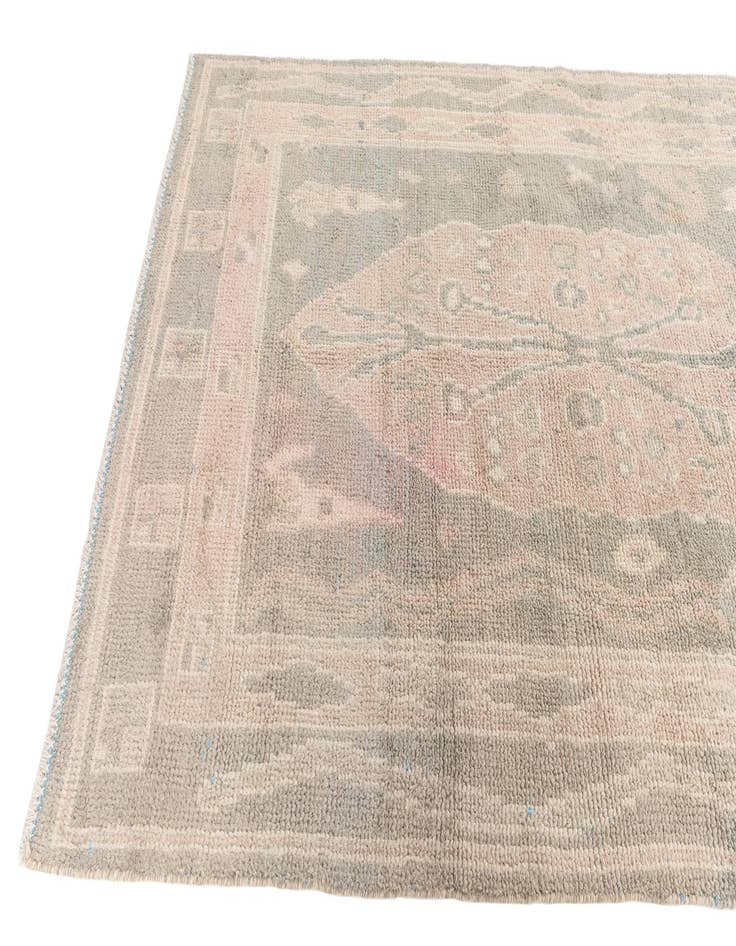 Detail image of 4' 10 x 8' Hand Knotted Moroccan Wool Rug
