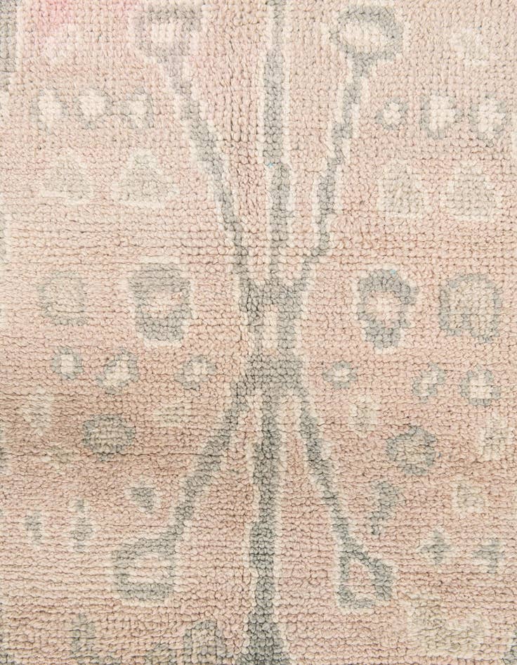 Detail image of 4' 10 x 8'  Hand Knotted Moroccan Wool Rug