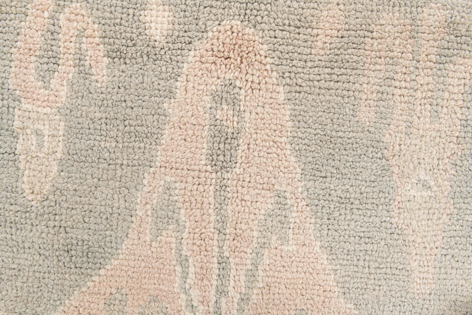 4' 10 x 8' Hand Knotted Moroccan Wool Rug