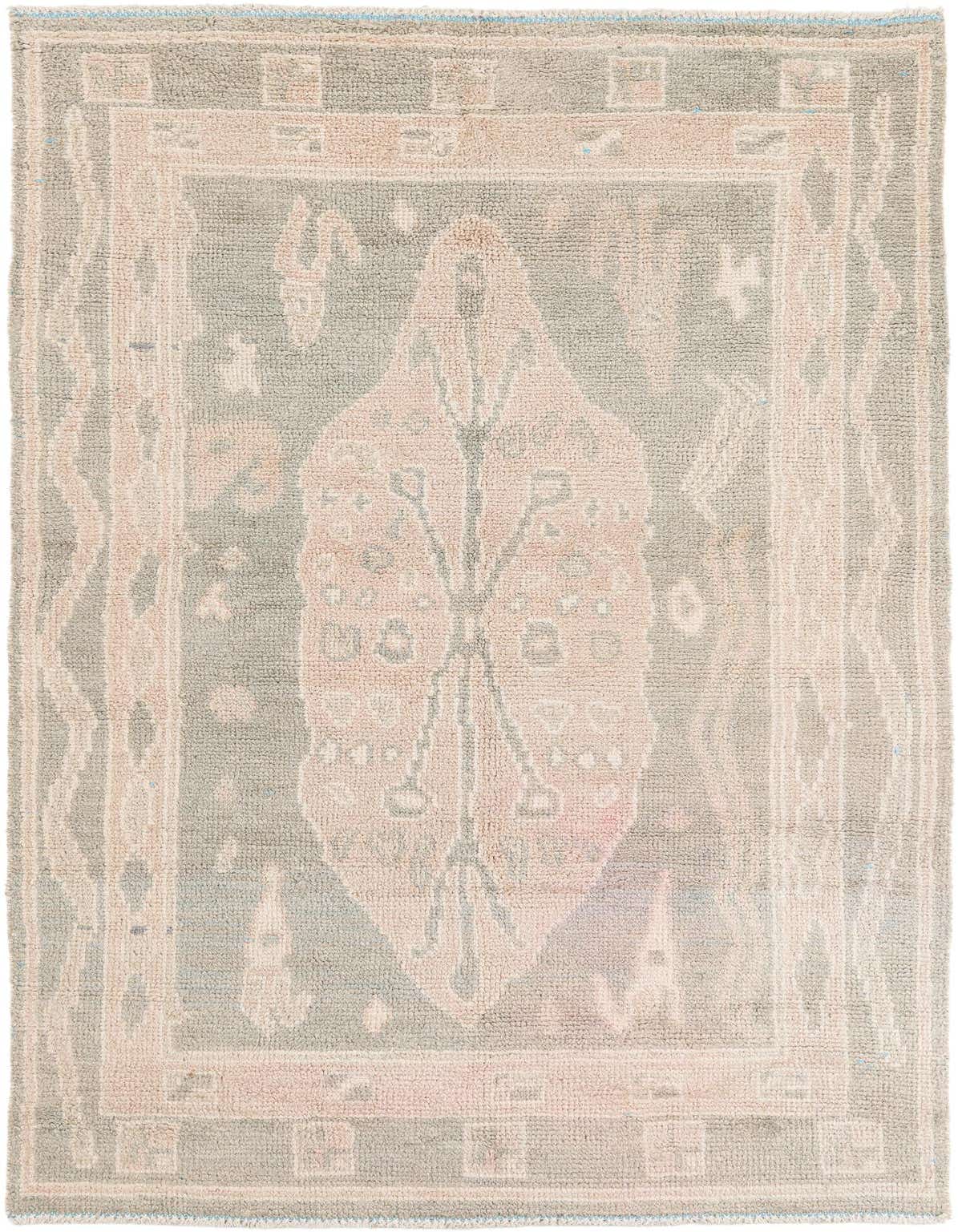 4' 10 x 8' Hand Knotted Moroccan Wool Rug