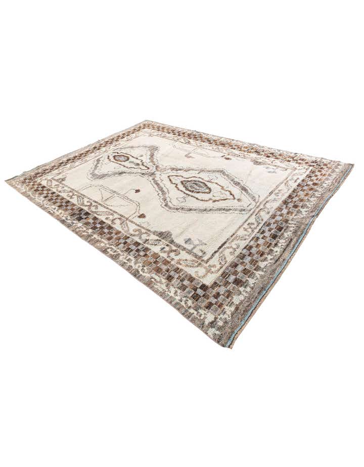 7' 10 x 10' 5 Hand Knotted Moroccan Wool Rug