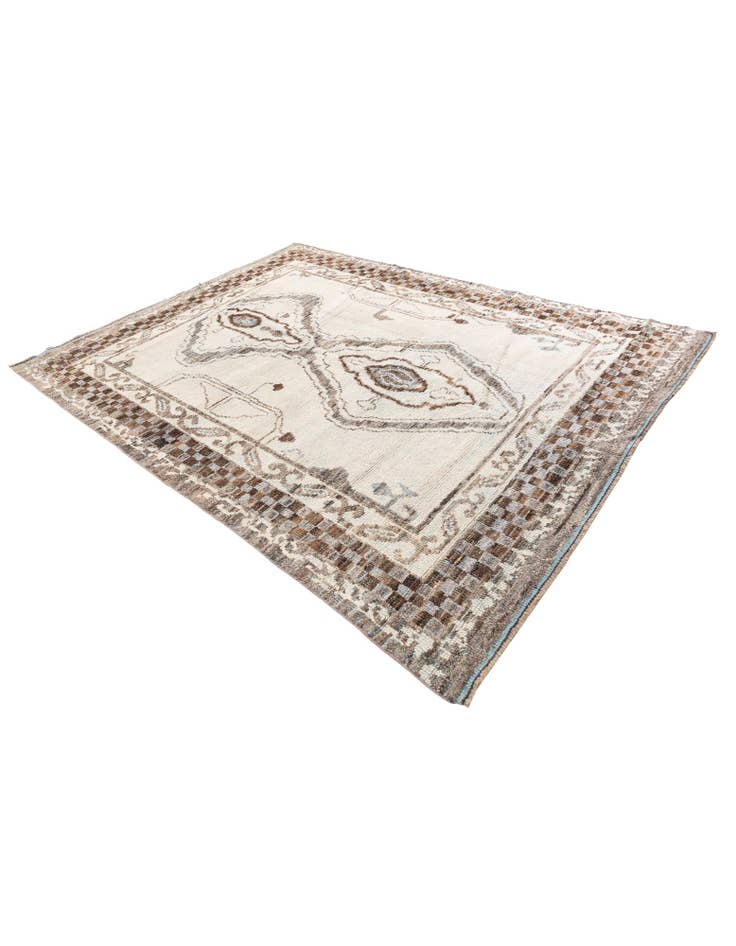 Detail image of 7' 10 x 10' 5 Hand Knotted Moroccan Wool Rug
