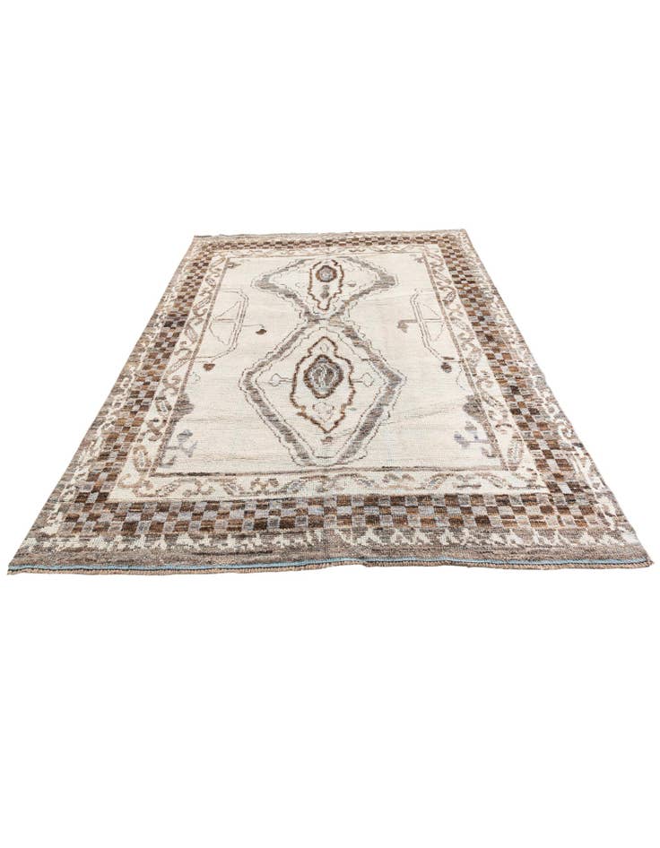 Detail image of 7' 10 x 10' 5 Hand Knotted Moroccan Wool Rug