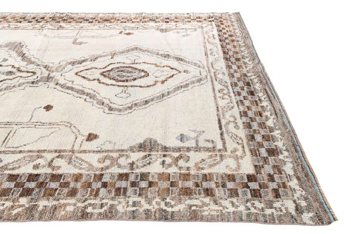 7' 10 x 10' 5 Hand Knotted Moroccan Wool Rug