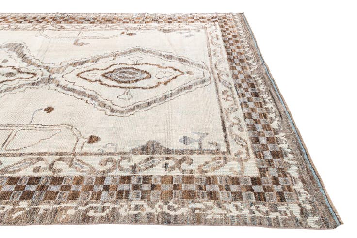 Detail image of 7' 10 x 10' 5 Hand Knotted Moroccan Wool Rug