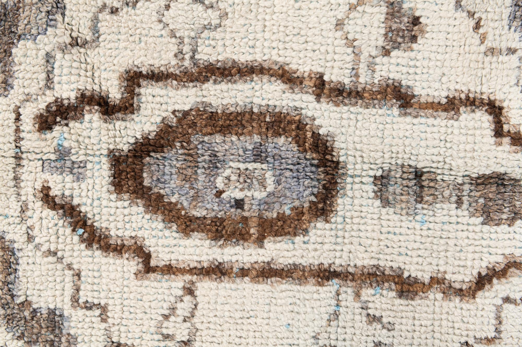 7' 10 x 10' 5 Hand Knotted Moroccan Wool Rug