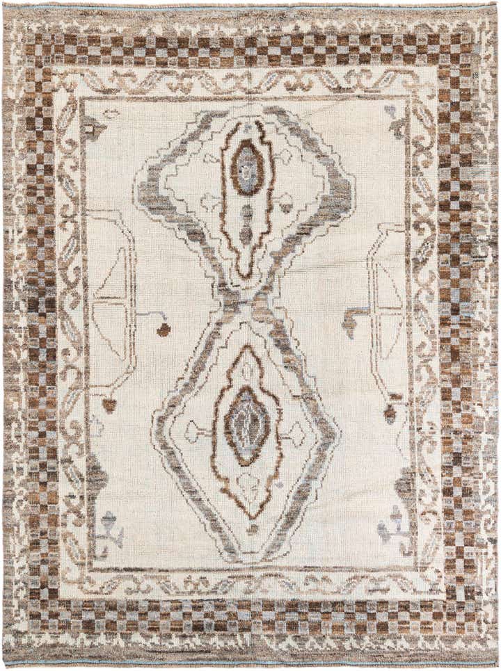7' 10 x 10' 5 Hand Knotted Moroccan Wool Rug