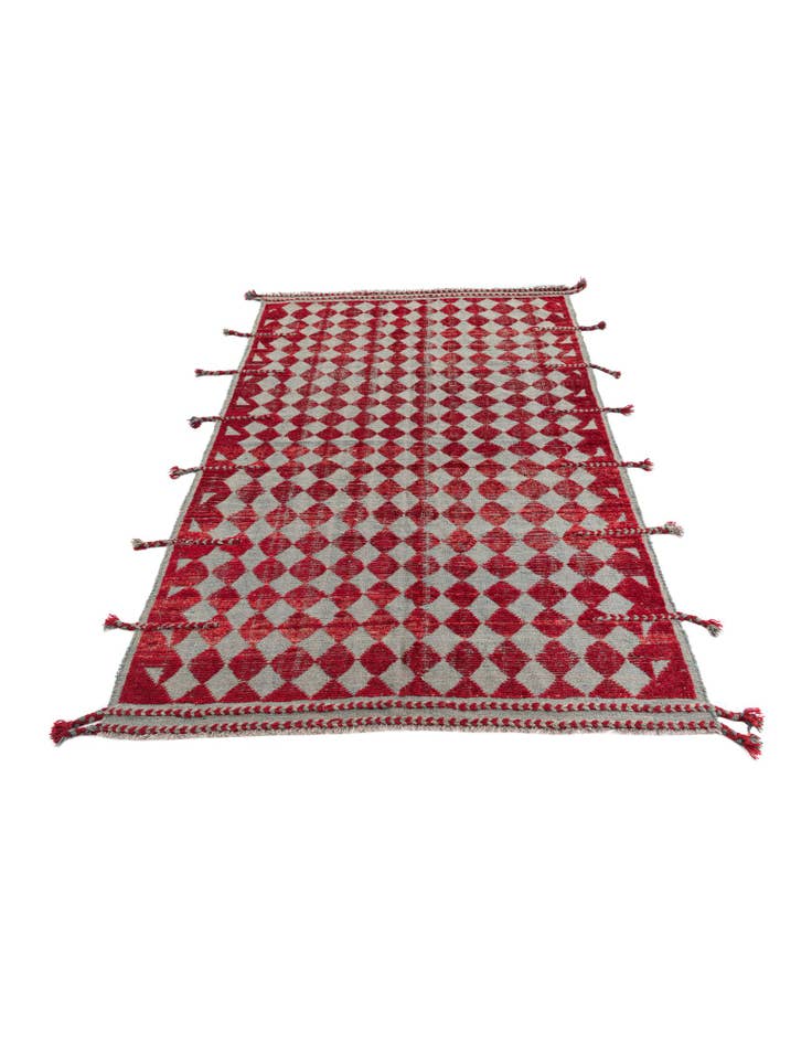 Detail image of 5' x 7' 4 Hand Knotted Moroccan Wool Rug
