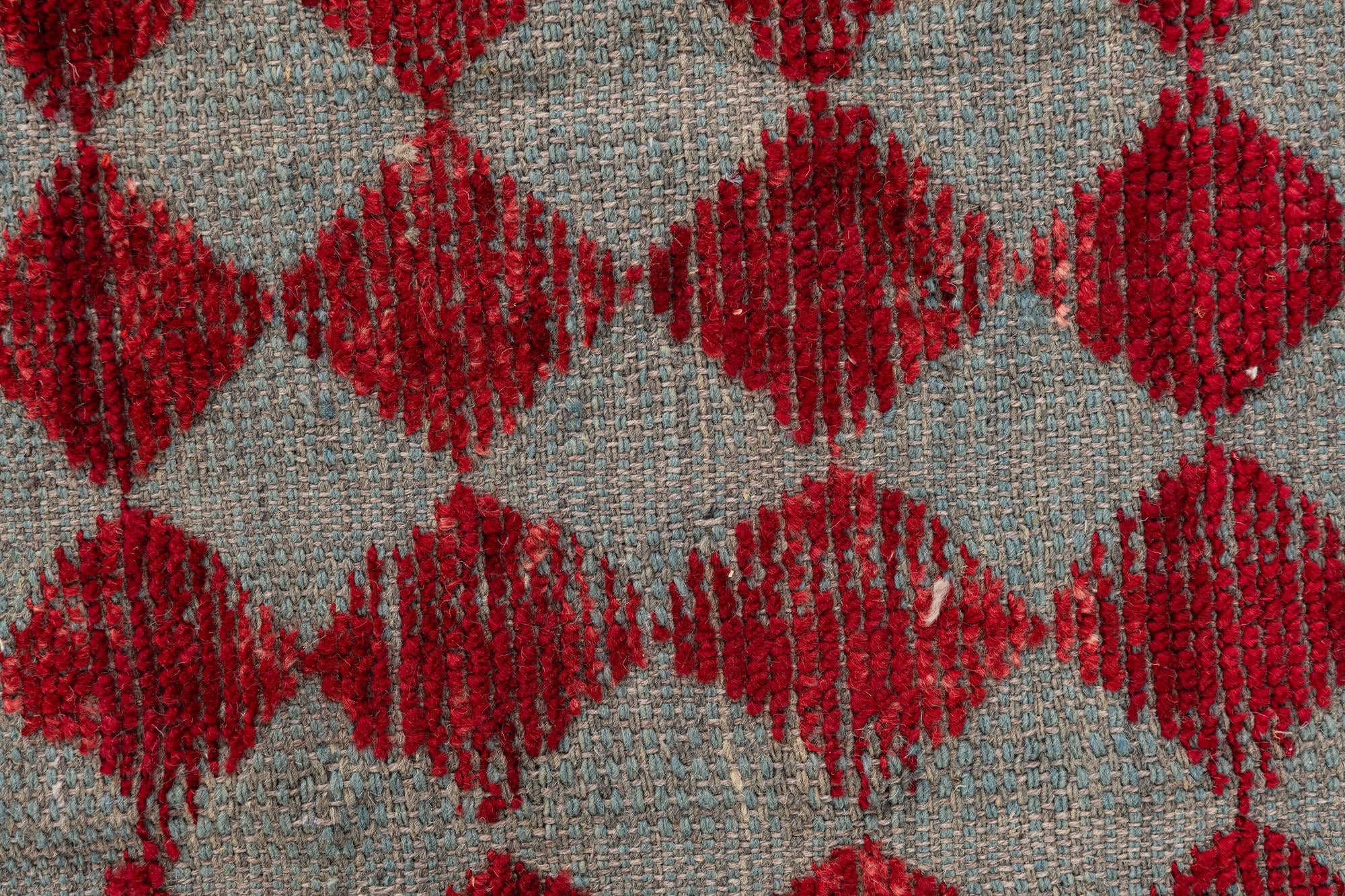 5' x 7' 4 Hand Knotted Moroccan Wool Rug