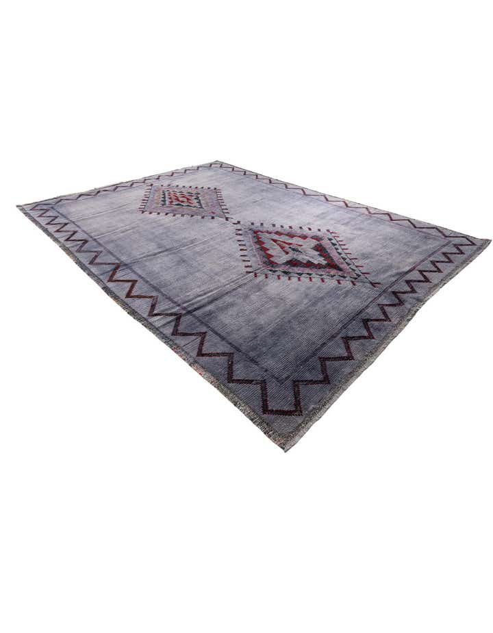 9' x 12' Hand Knotted Moroccan Wool Rug