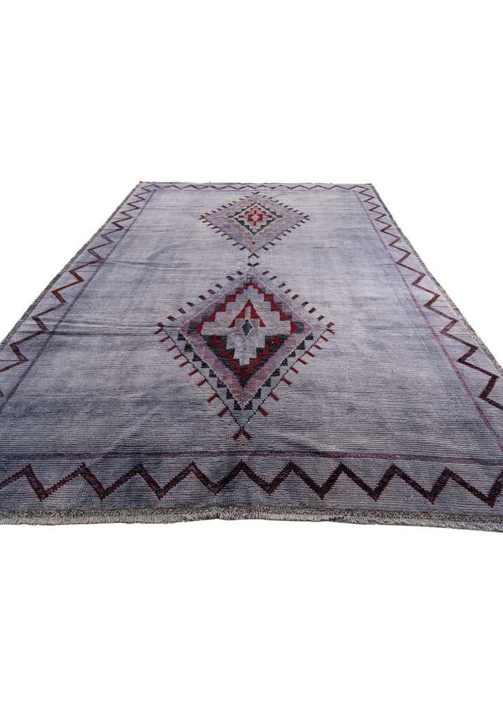 9' x 12' Hand Knotted Moroccan Wool Rug