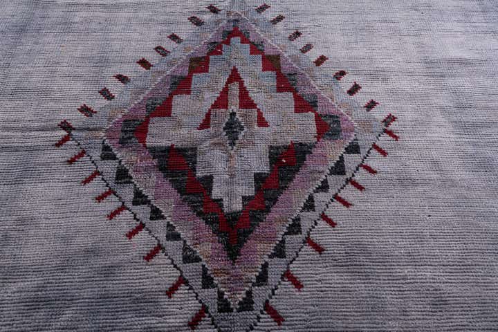 9' x 12' Hand Knotted Moroccan Wool Rug