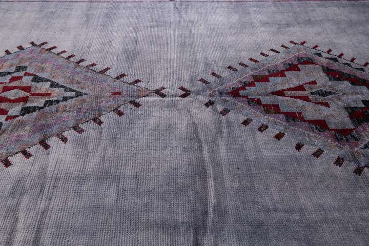 9' x 12' Hand Knotted Moroccan Wool Rug