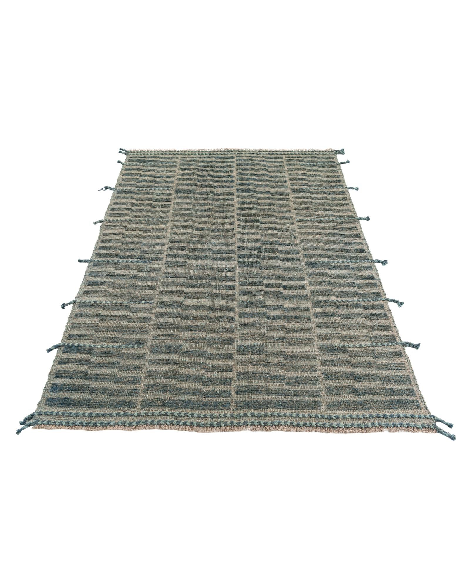 5' 2 x 7' Hand Knotted Moroccan Wool Rug