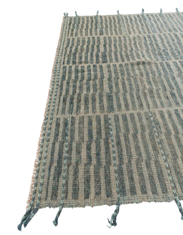 Detail image of 5' 2 x 7'  Hand Knotted Moroccan Wool Rug