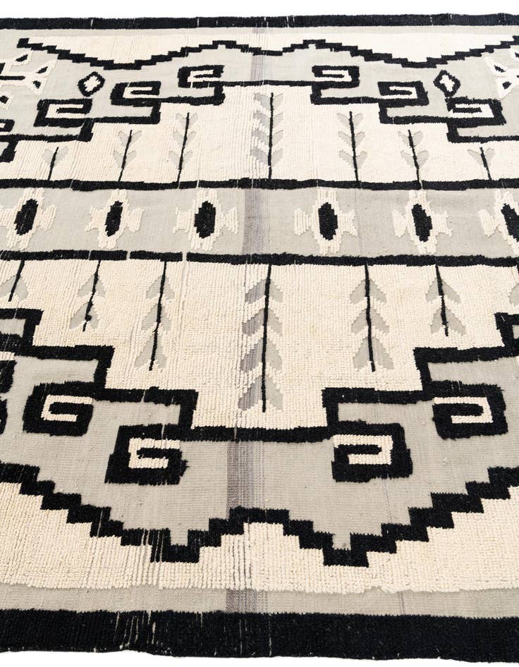 Detail image of 7' 10 x 10' 7  Hand Knotted Moroccan Wool Rug